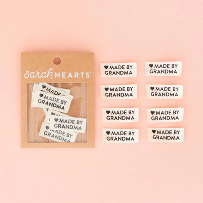 Made by Grandma Organic Cotton Labels by Sarah Hearts